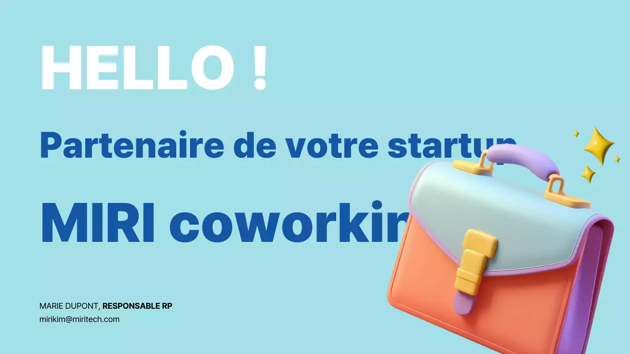 Promouvoir votre startup moderne bleu clair