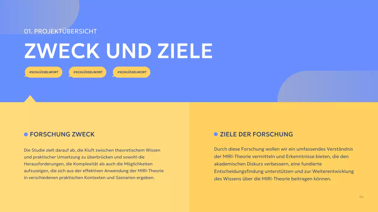 blue modern Gruppenprojektbericht