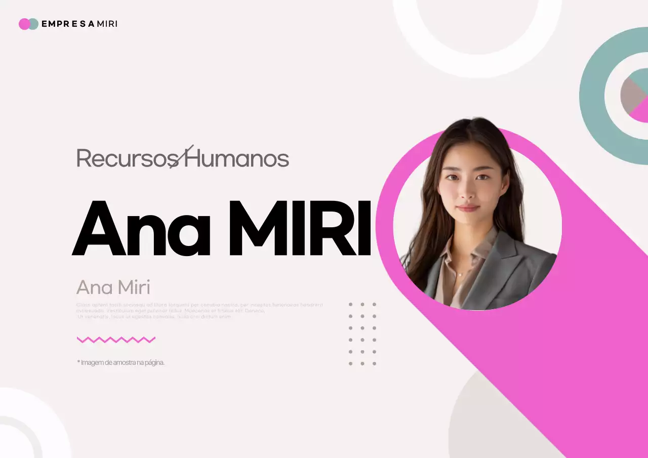 Cartão de visita de apresentação do empregado moderno cor-de-rosa