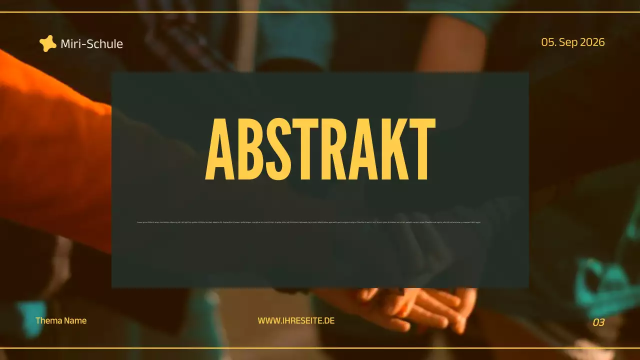 Präsentation eines grünen Fachprojekts