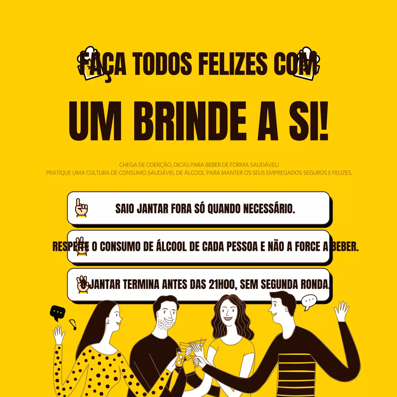 Guia de Jantar Simples Amarelo