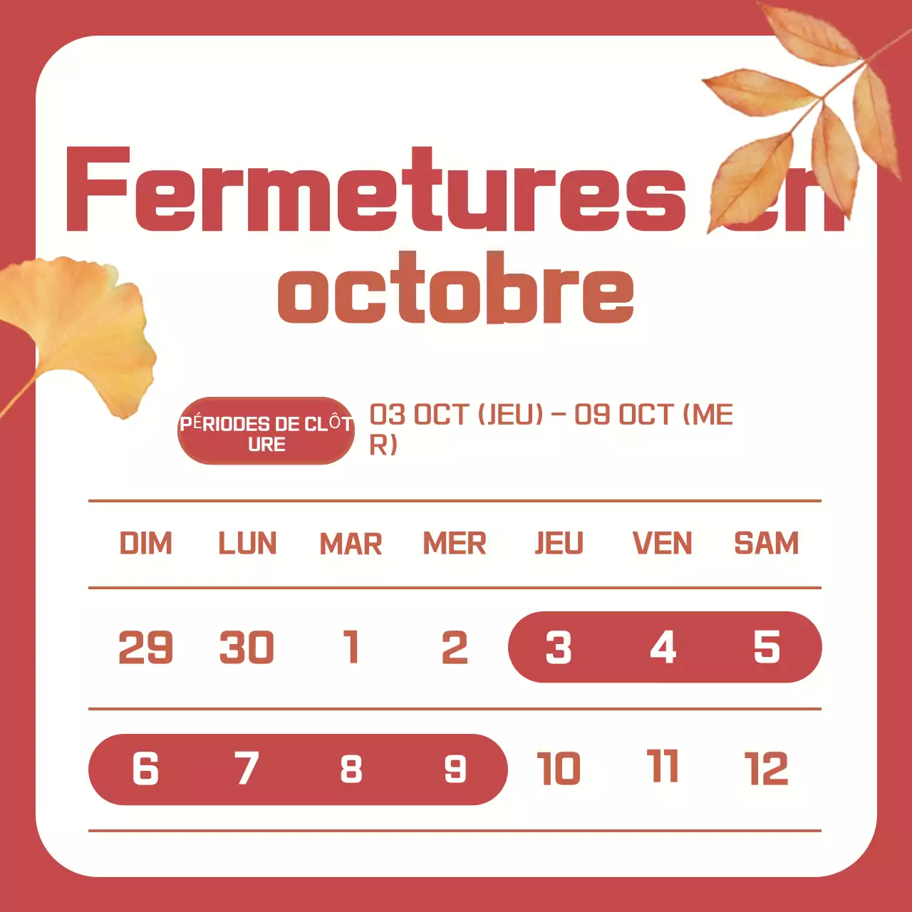 Orange Simple Holiday Guide