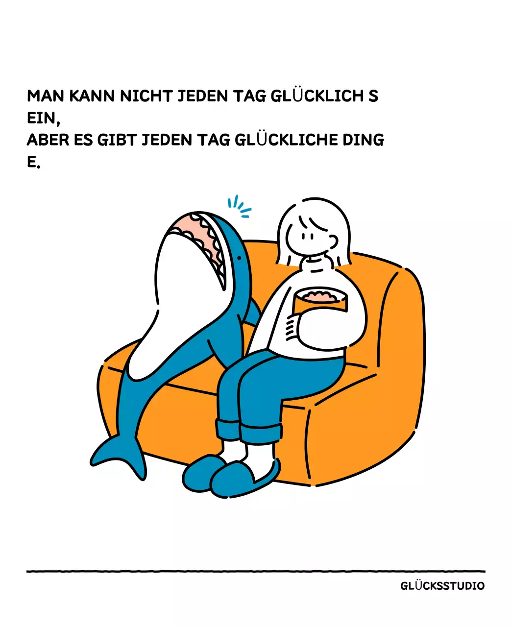 Illustrierter Kalender mit schönem Linienstil