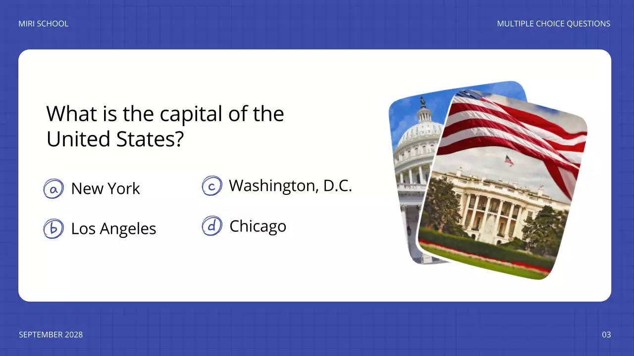 Blue Playful Quiz Announcement Presentation