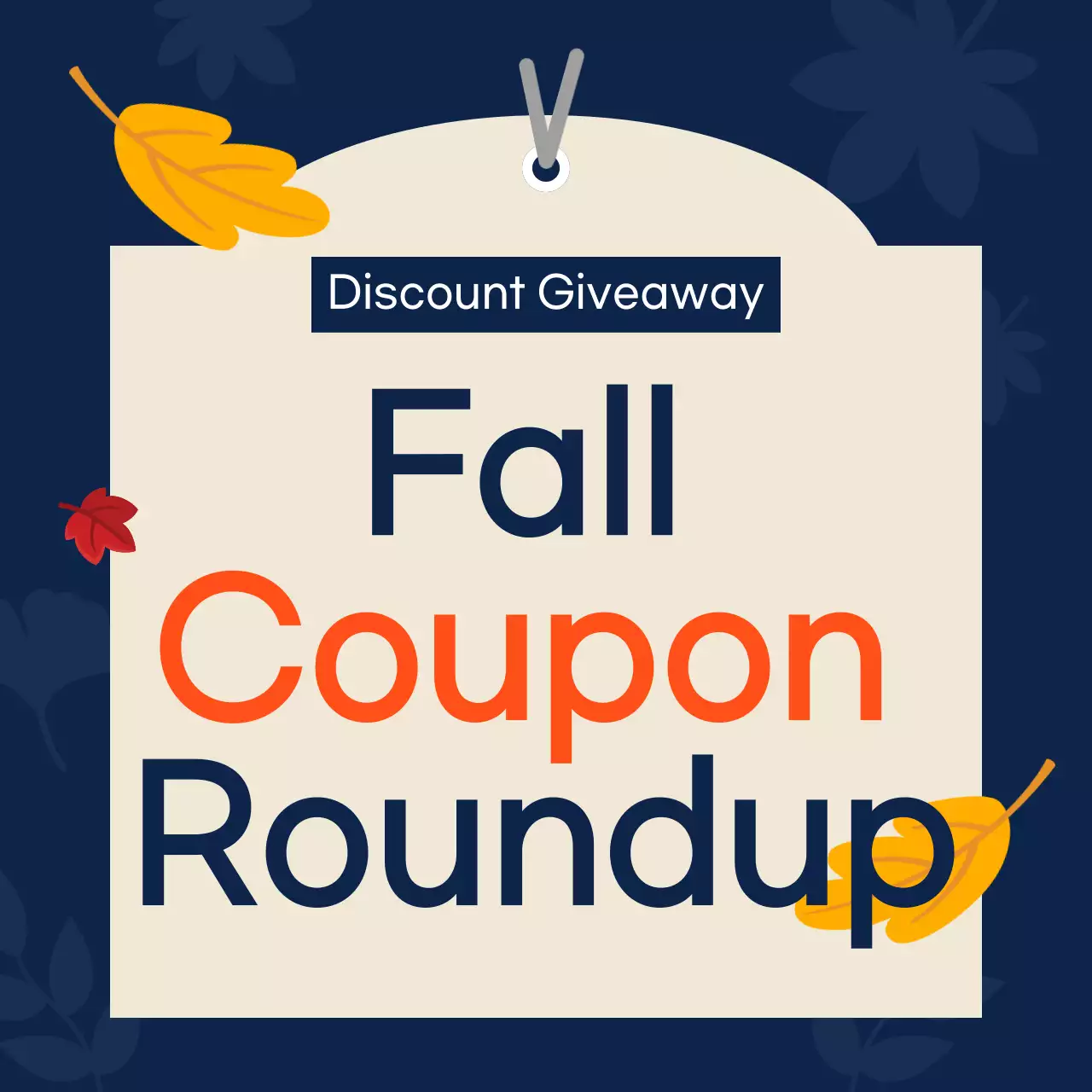 Carrossel de promoção de cupons Orange Trendy no Instagram