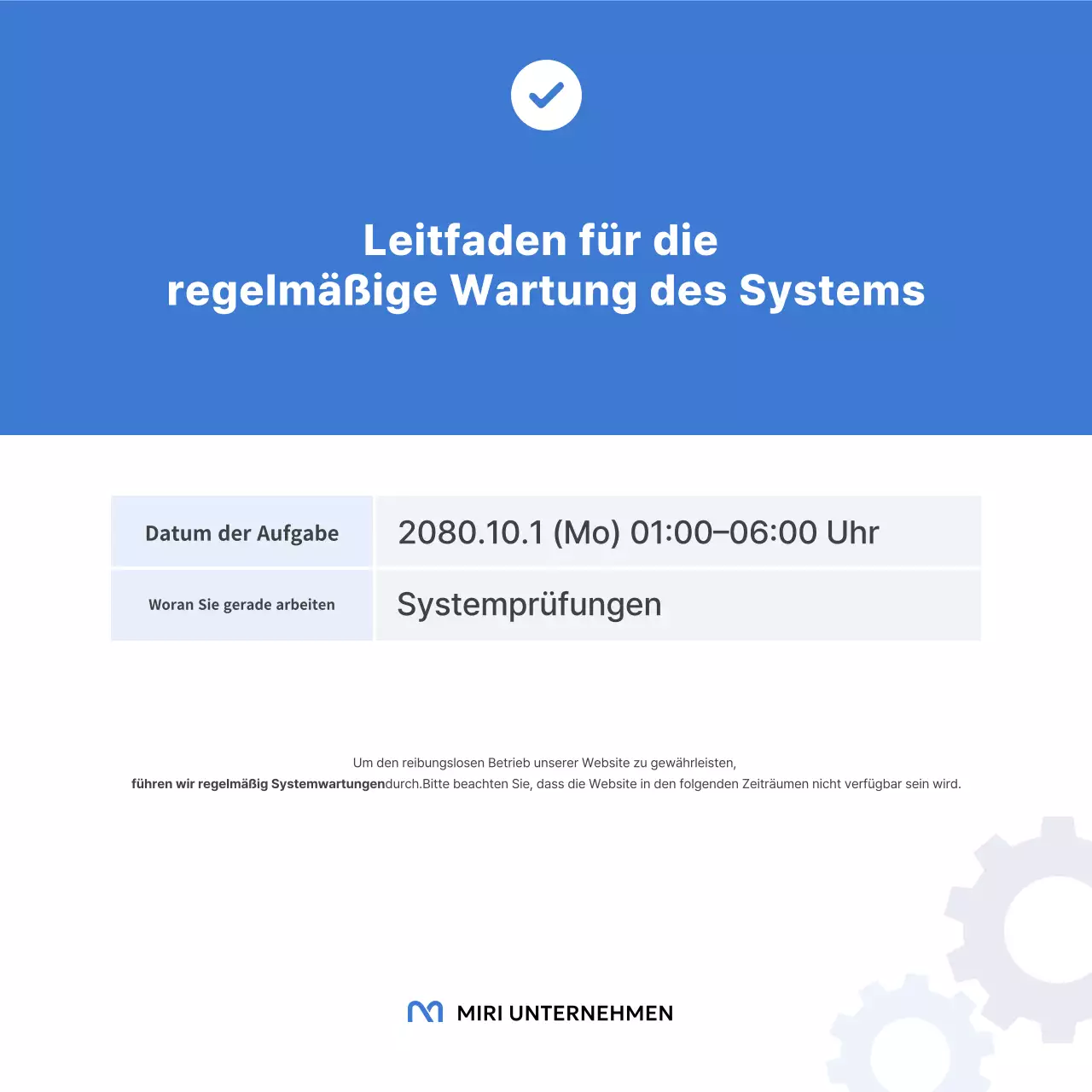 Blau Einfache Ankündigungen