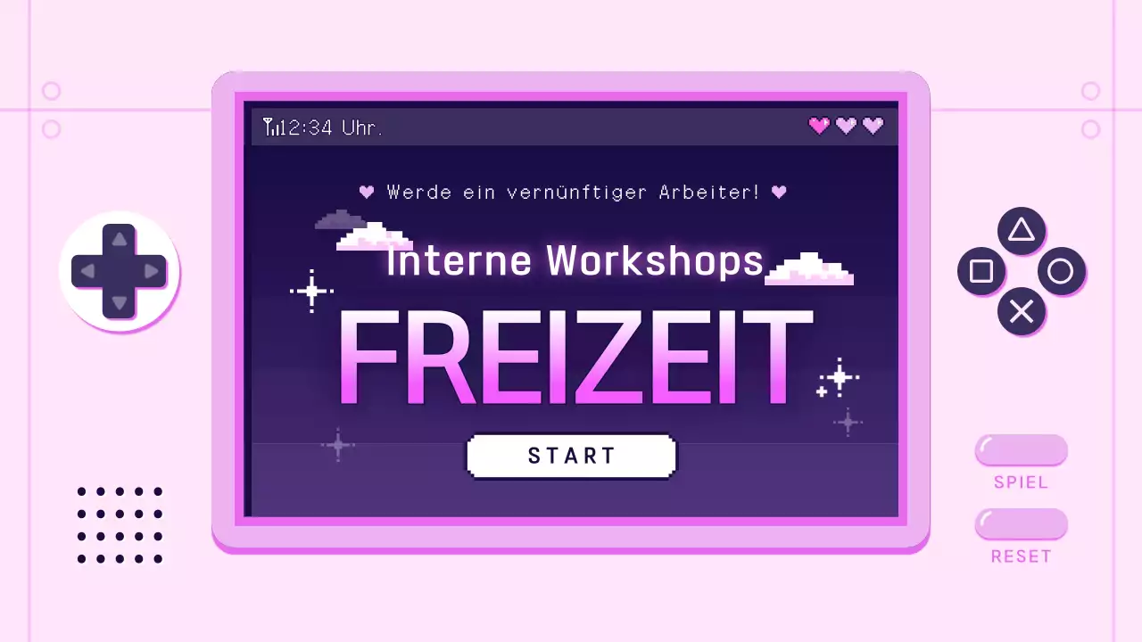 Pink Retro Workplace Training Guide