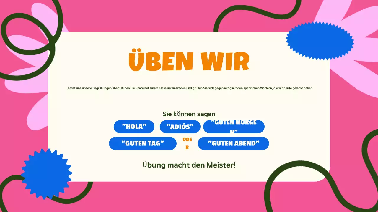 rosa blau bunte Sprache Klassenführung