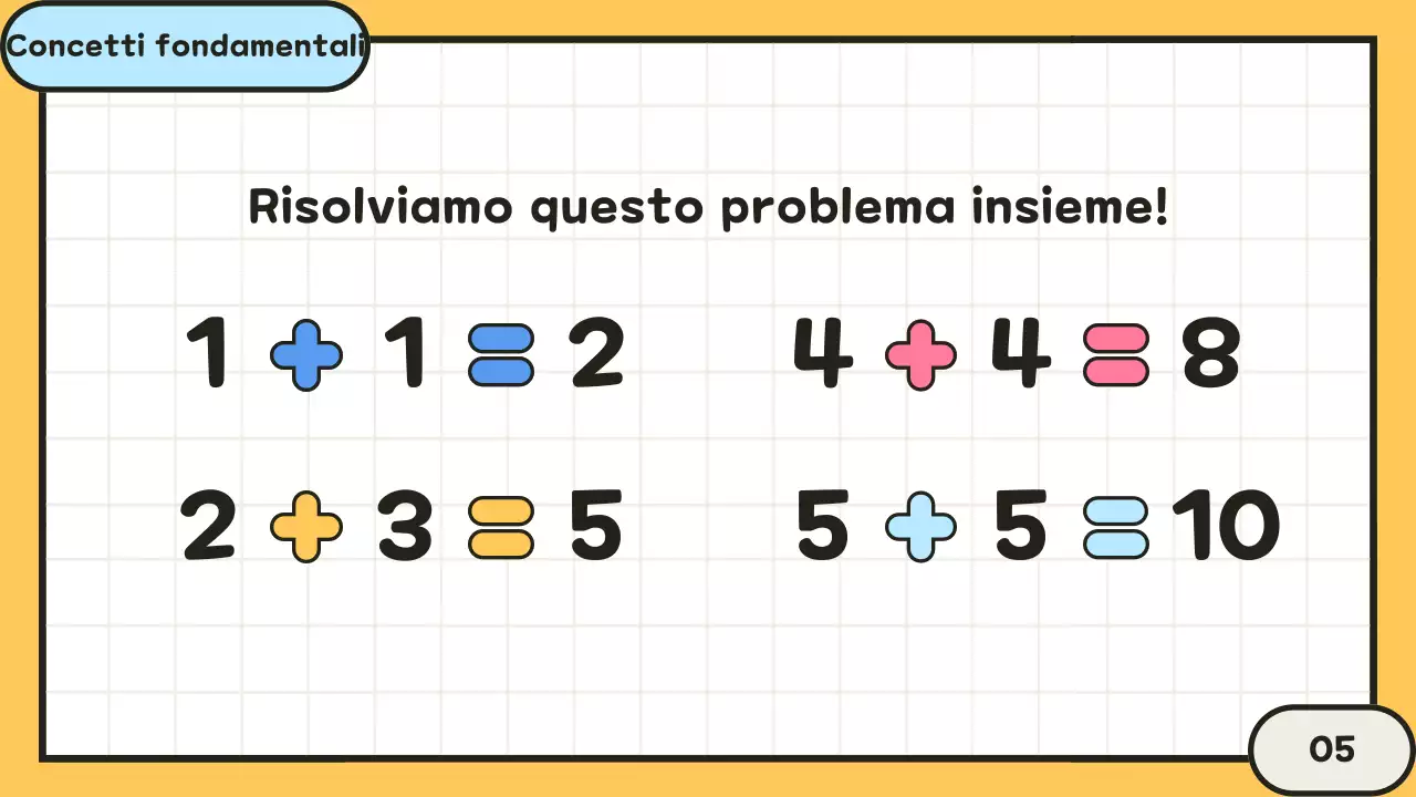 corso di matematica giallo pulito