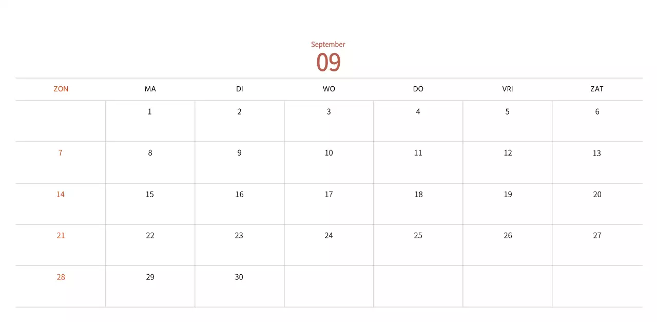 Stempelillustraties met een warm concept