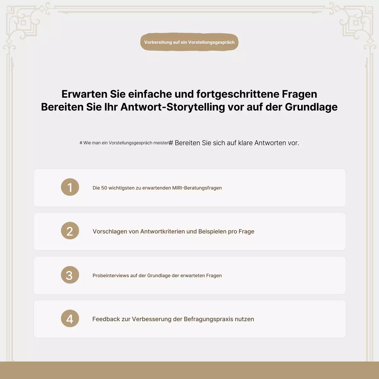 Förderung von Beige Modernes Job Coaching