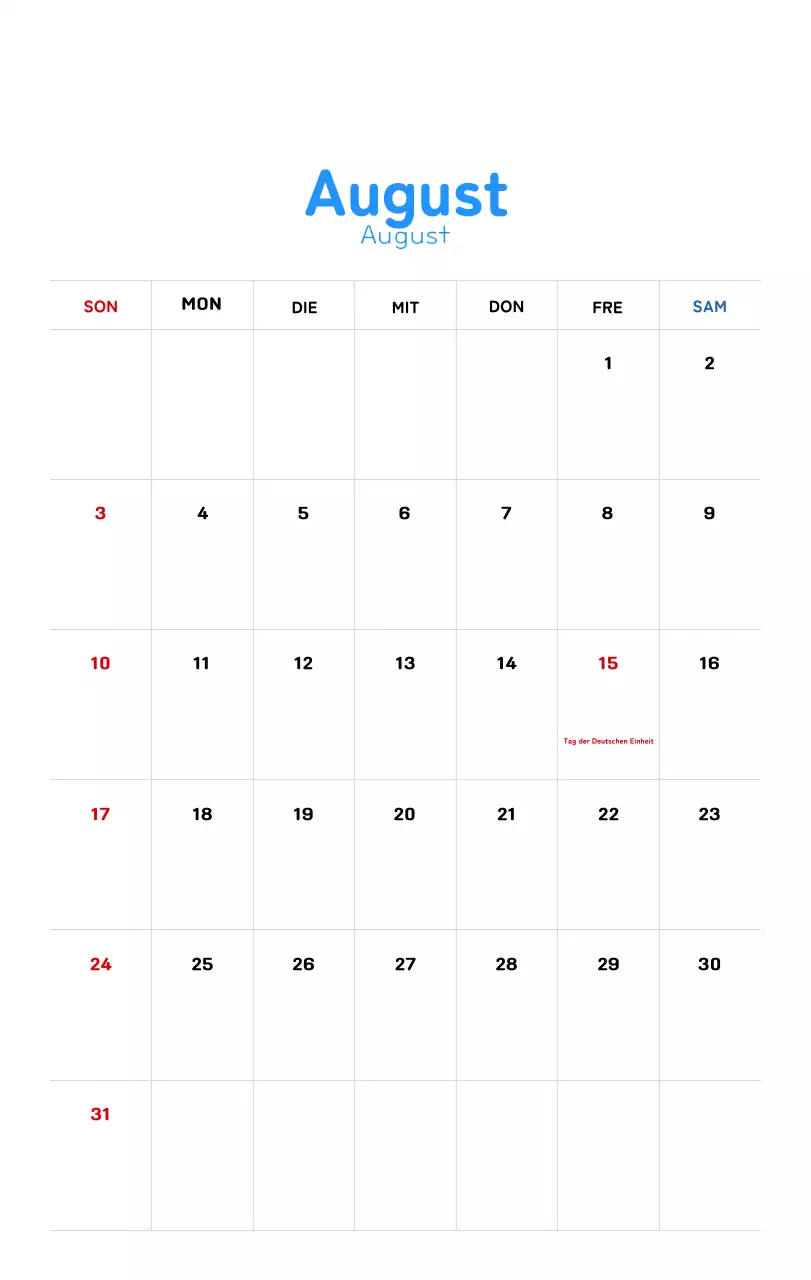 Neujahrskalender mit warmen Illustrationen