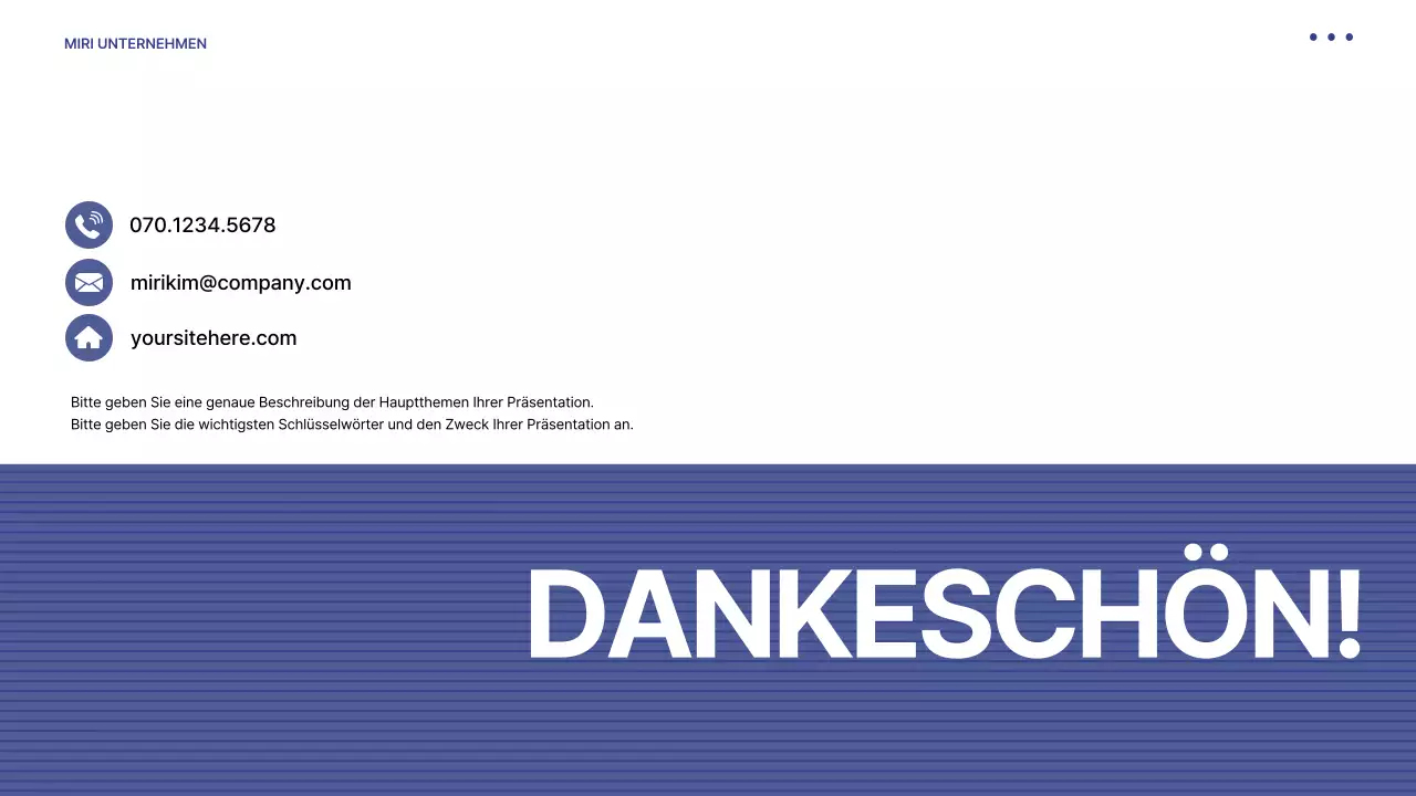 Vorschlag mit einem einfachen blau gestreiften Hintergrund