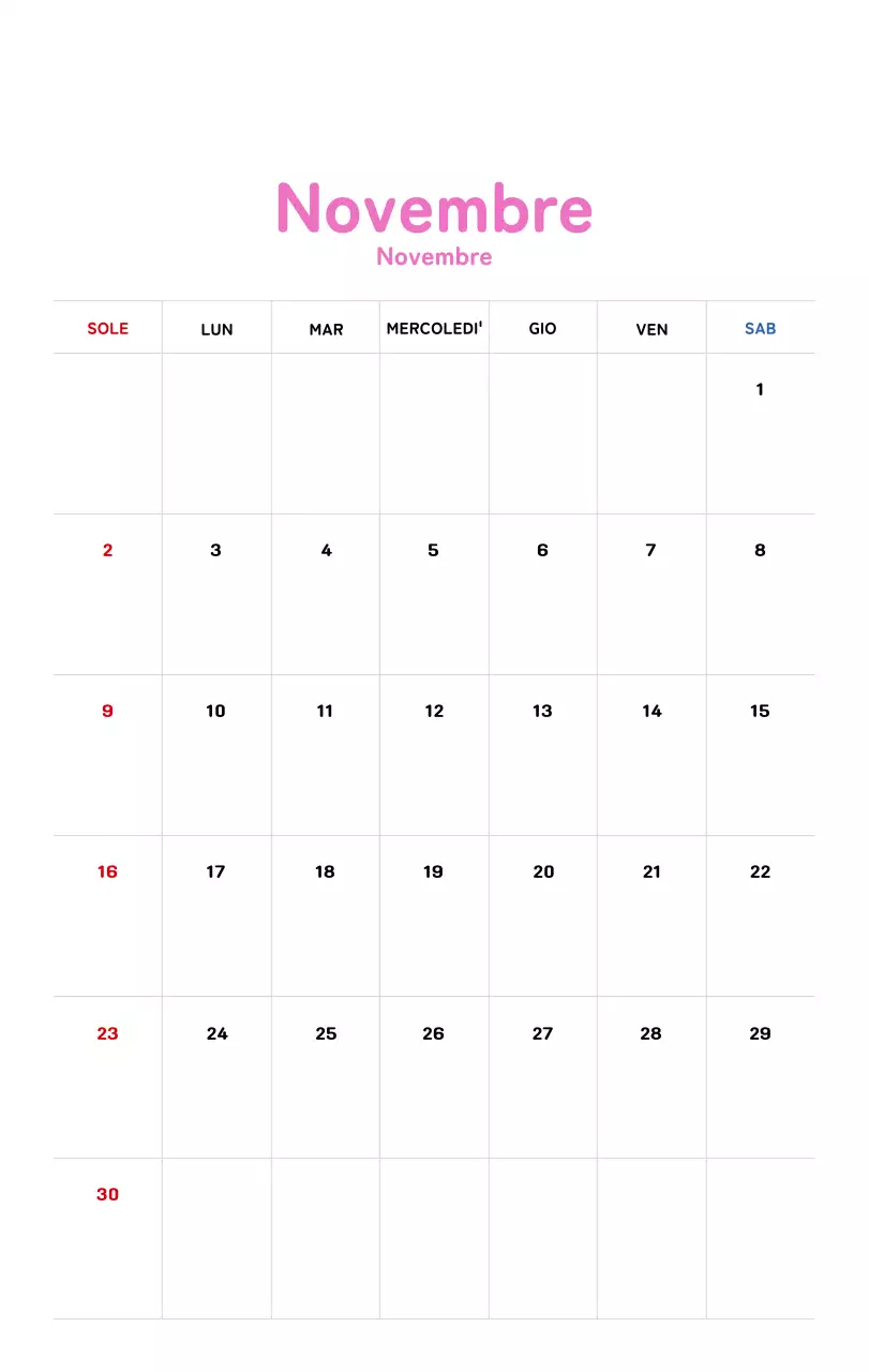 Calendario di Capodanno con una calda illustrazione