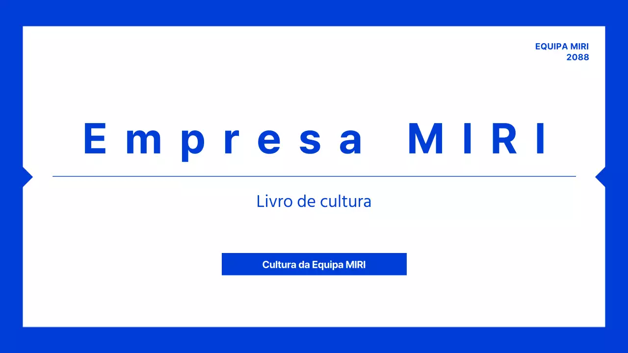 Manual de Cultura Organizacional Moderna Azul