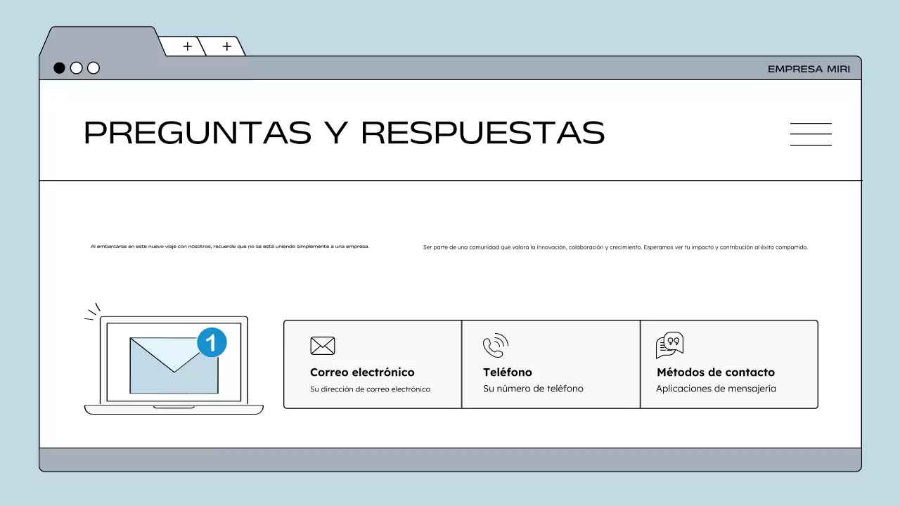 blue modern directriz para empleados