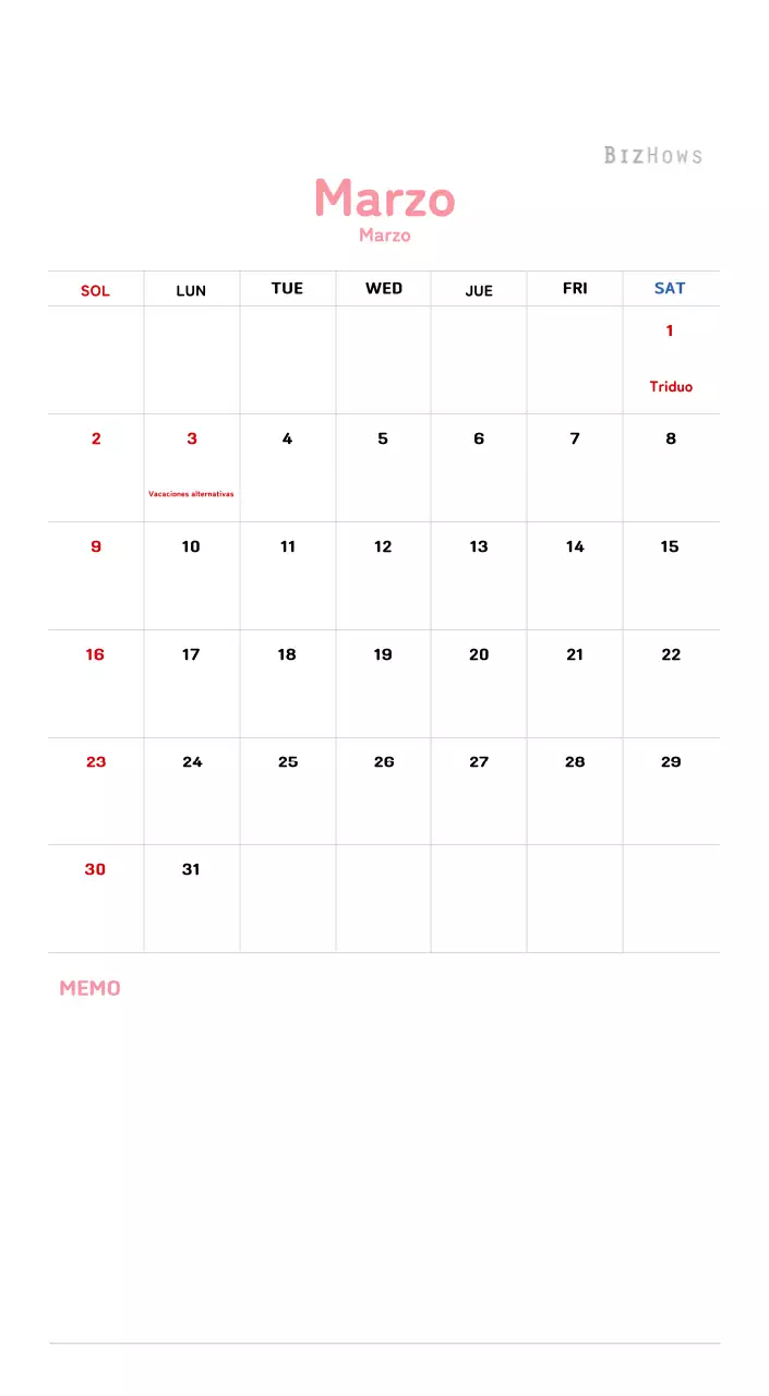 Calendario de Año Nuevo con cálidas ilustraciones