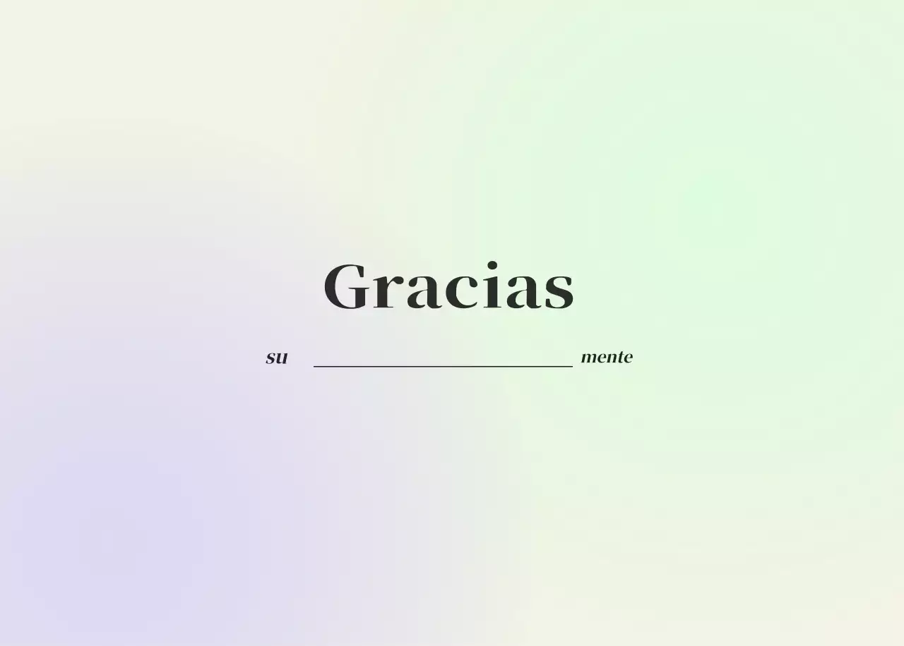 Calendario minimalista degradado