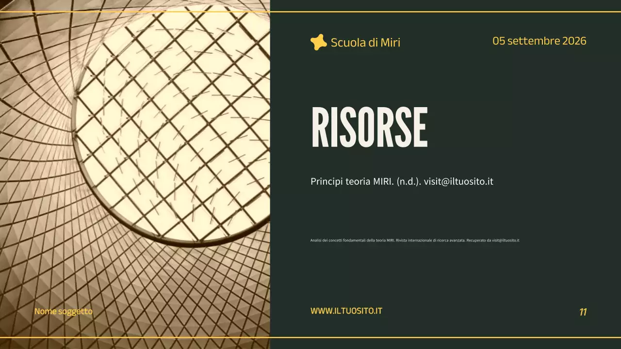 presentazione di un progetto professionale verde