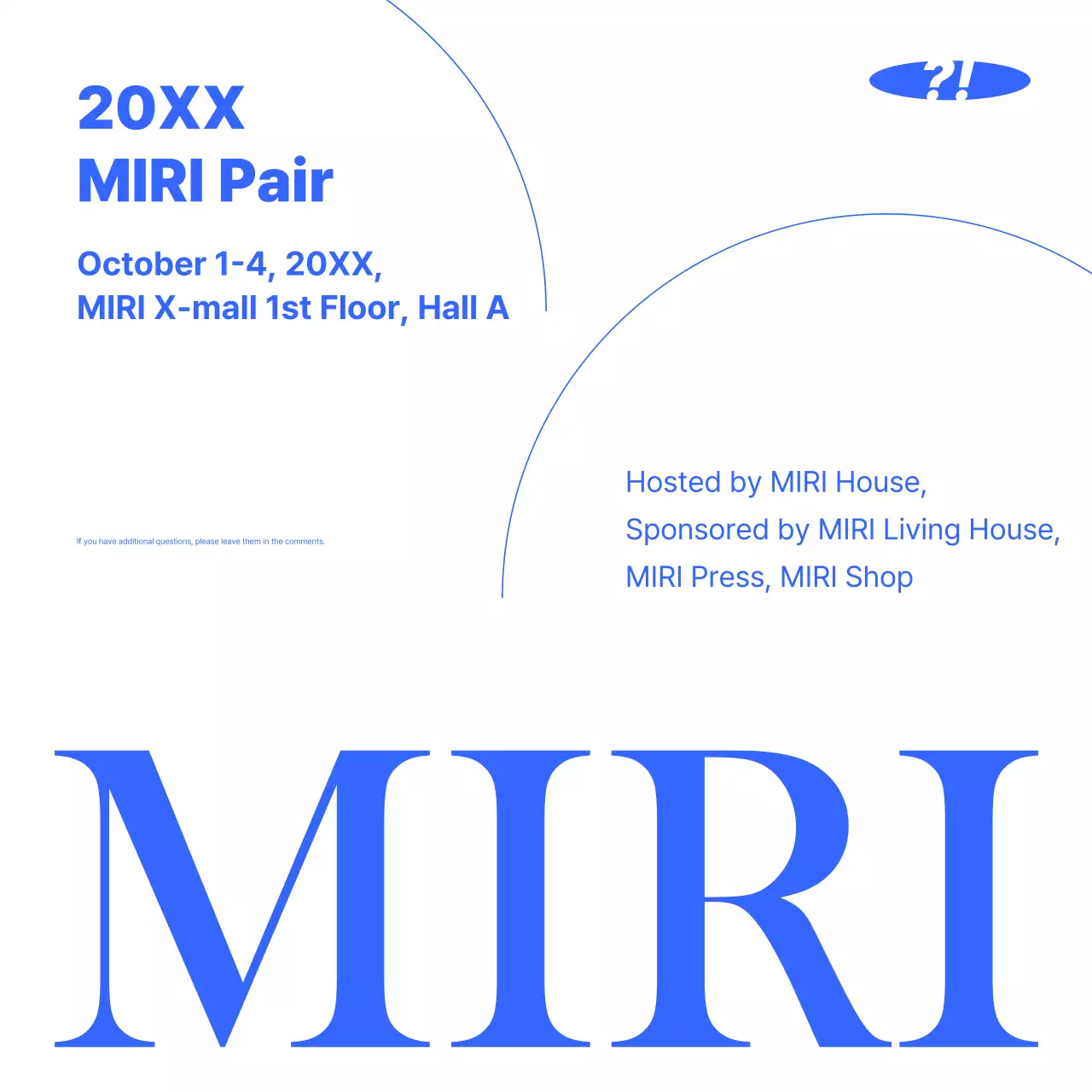 Blue Modern Event Guide Instagram Carousel