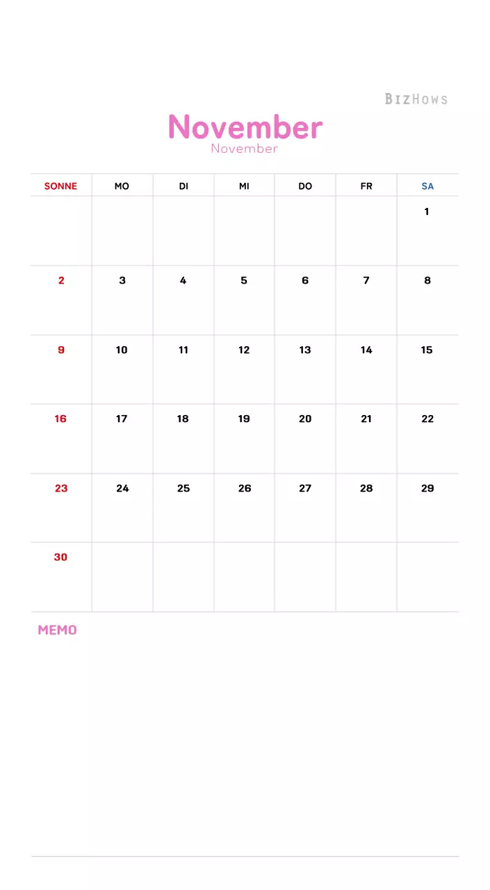 Neujahrskalender mit warmen Illustrationen