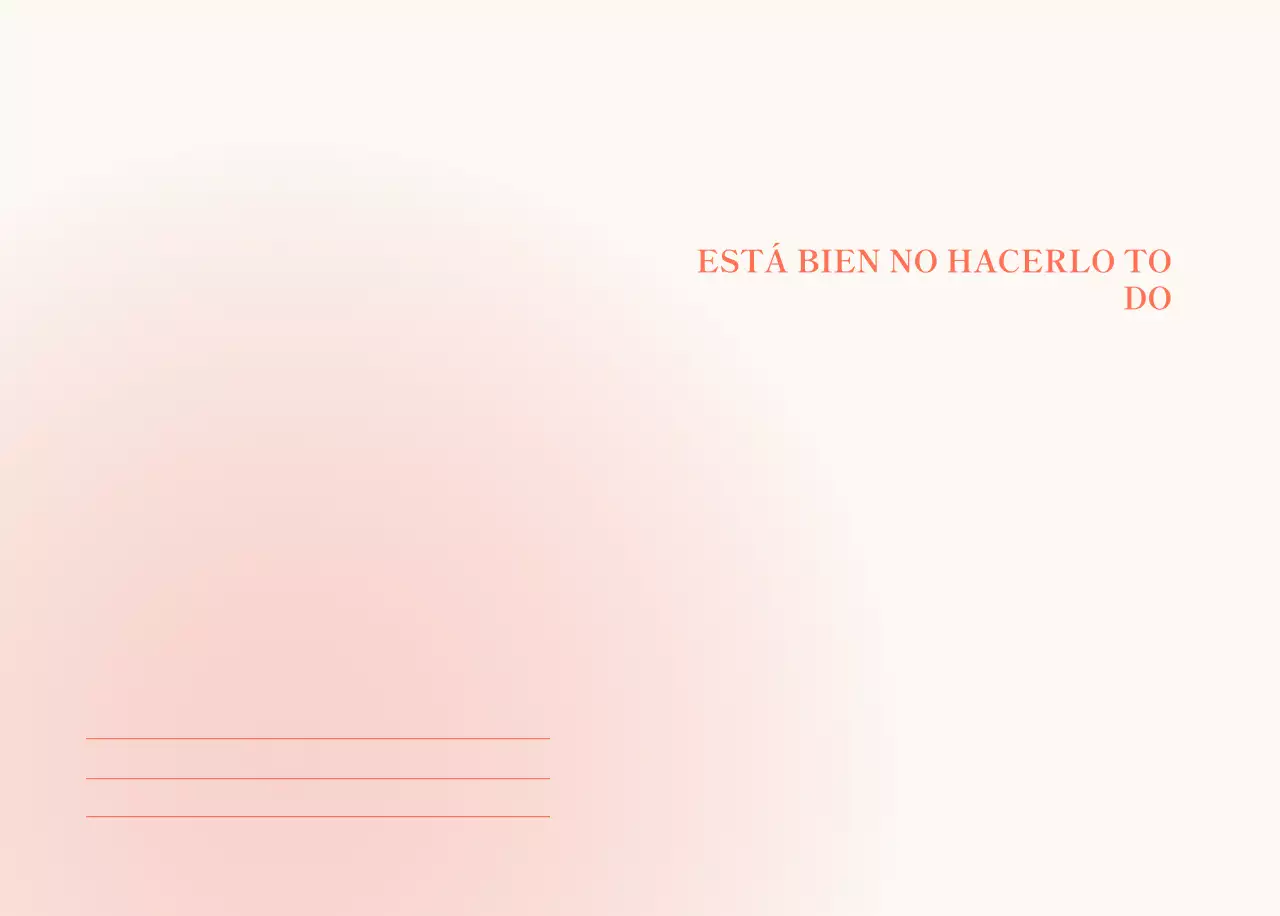 Calendario minimalista degradado