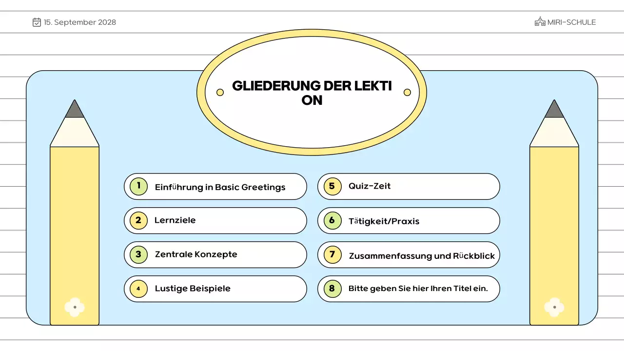 blauer Minimalbildungskurs