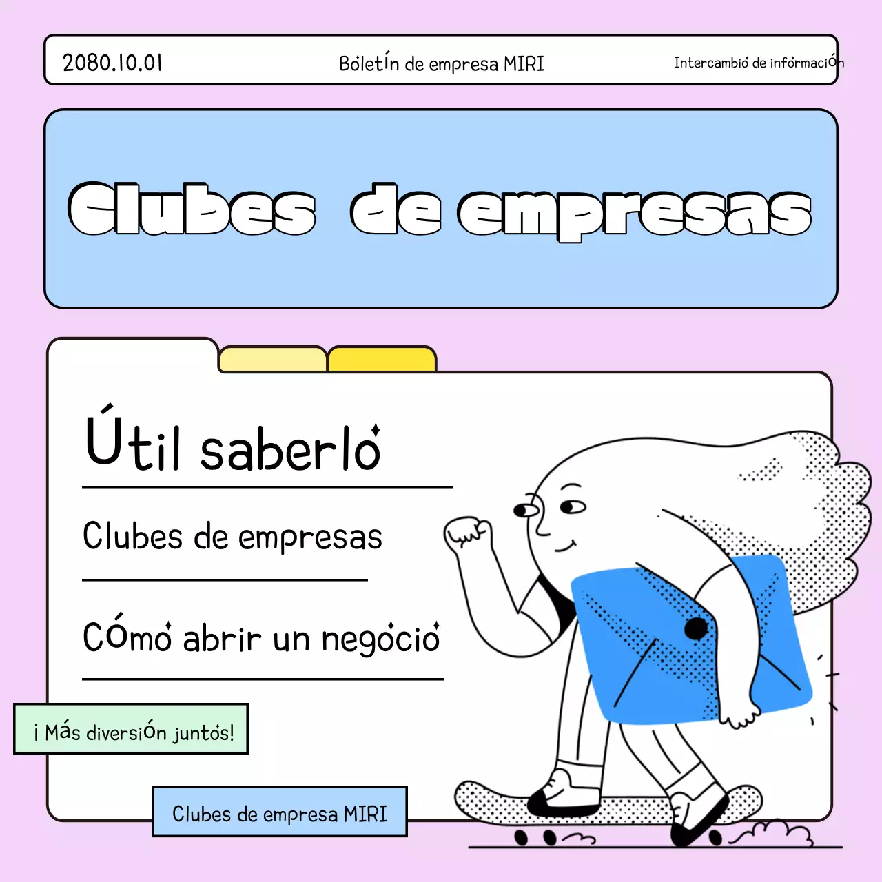 Guía simple del lugar de trabajo malva