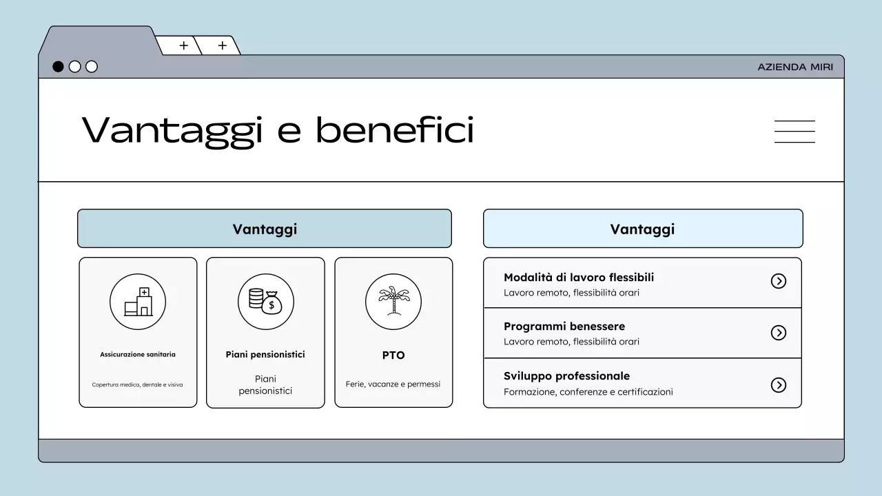 linea guida blu per i dipendenti moderni