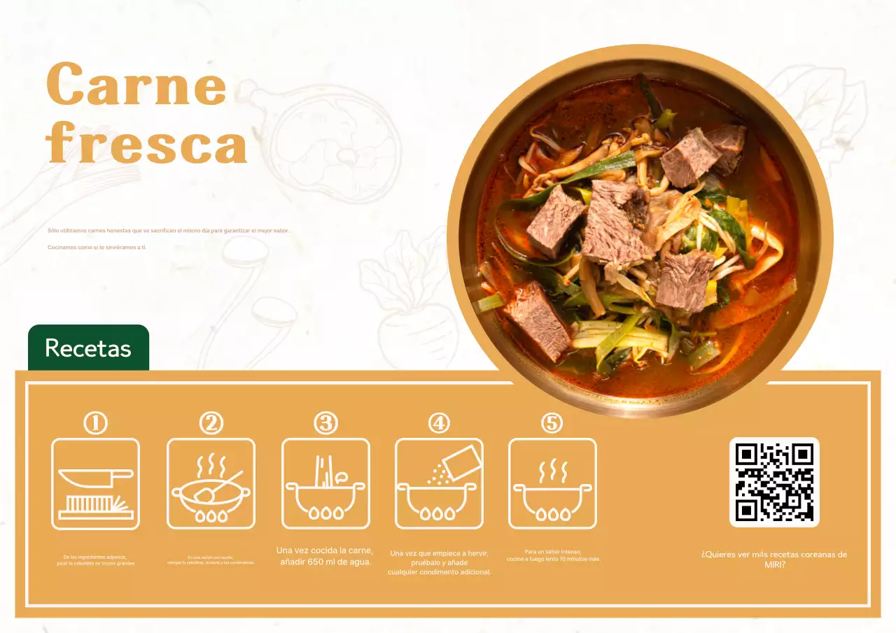 Acerca del Kit de Comida Coreana Beige
