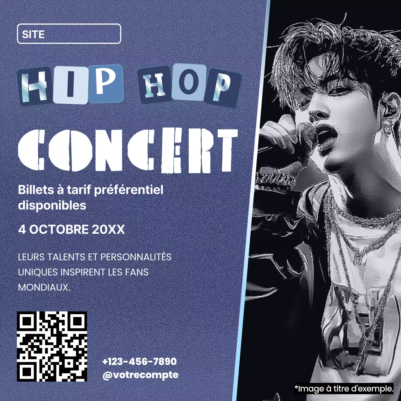 promotion du concert blue trendy