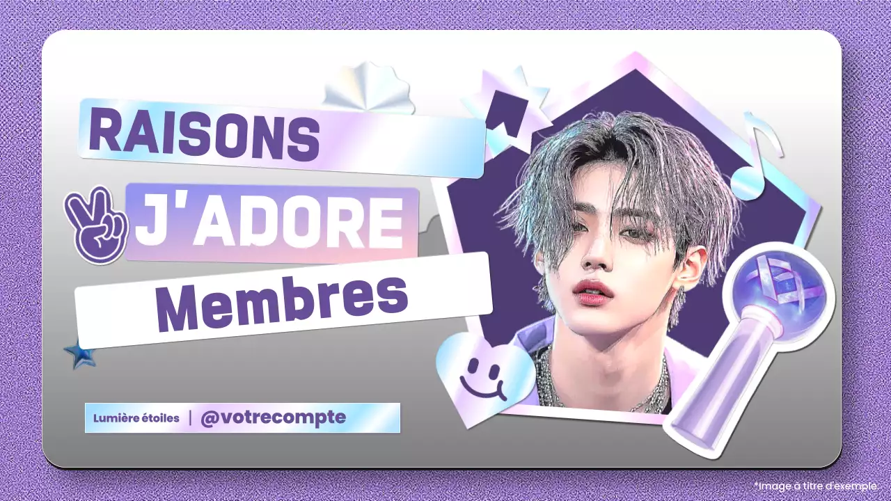 Informations sur les idoles de la K-pop à la mode violette