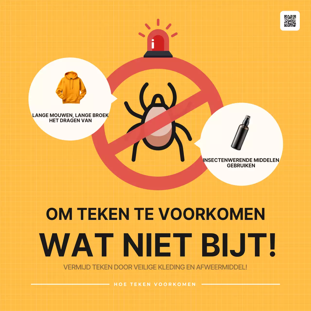 Oranje Eenvoudige Voorzorgsmaatregelen