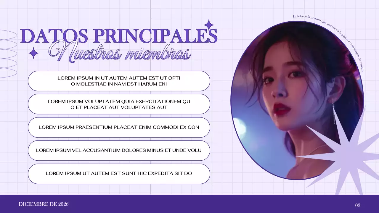 púrpura elegante promoción anuncio