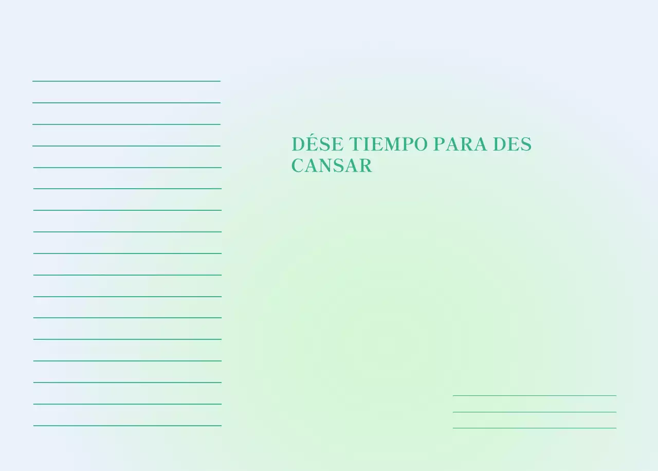 Calendario minimalista degradado