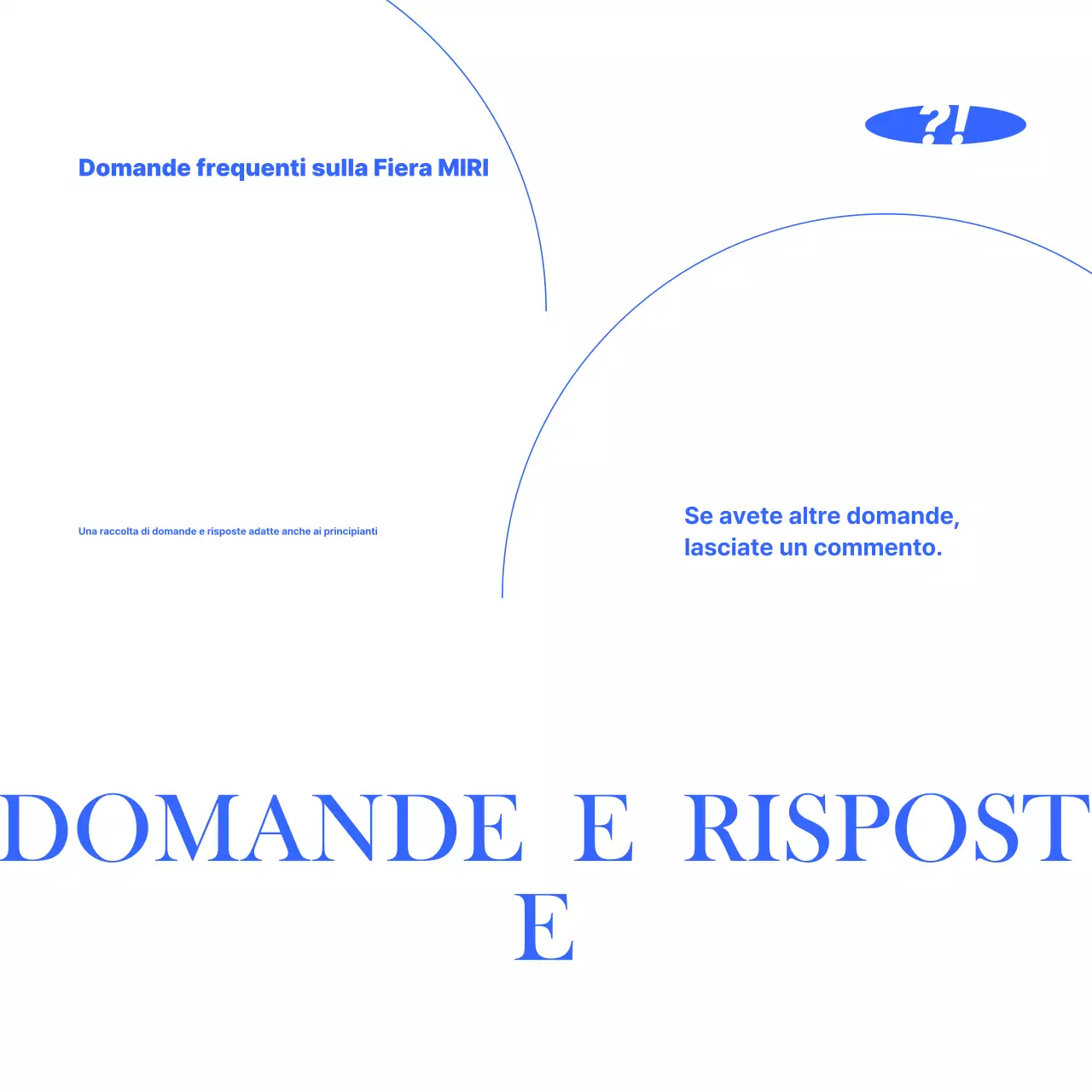 Guida alla consegna delle informazioni Blue Modern