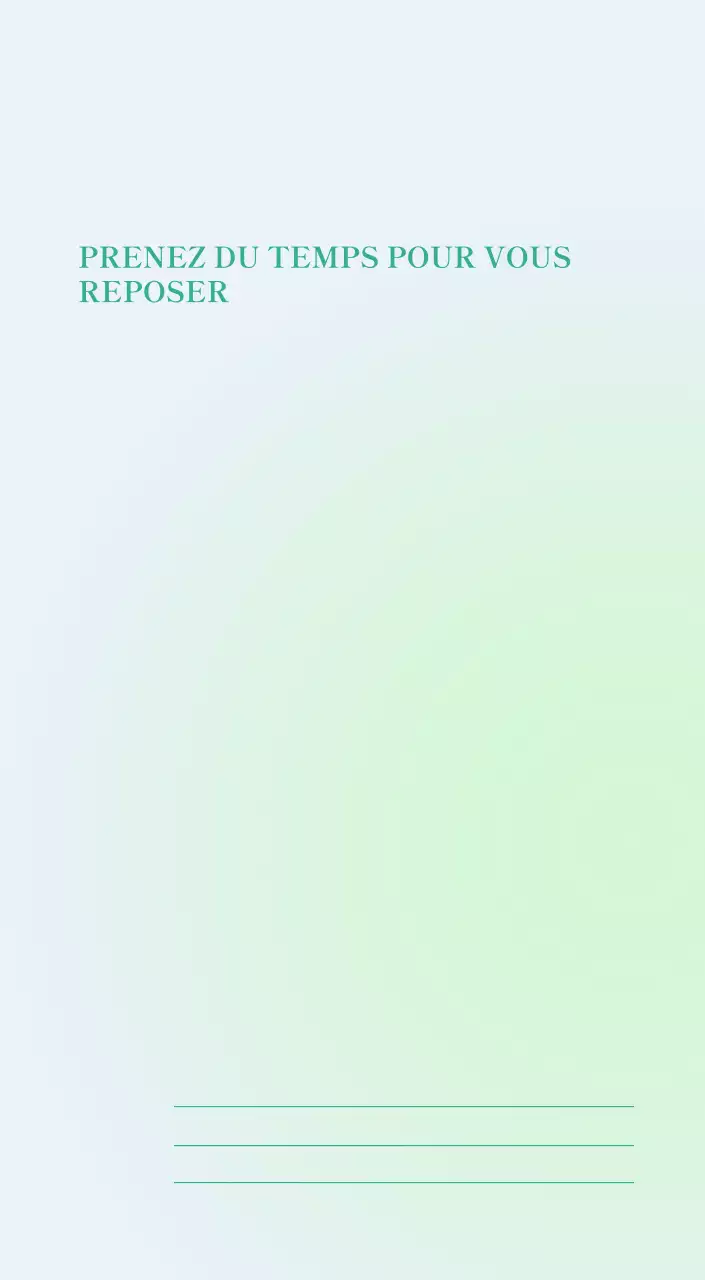 Calendrier minimaliste dégradé