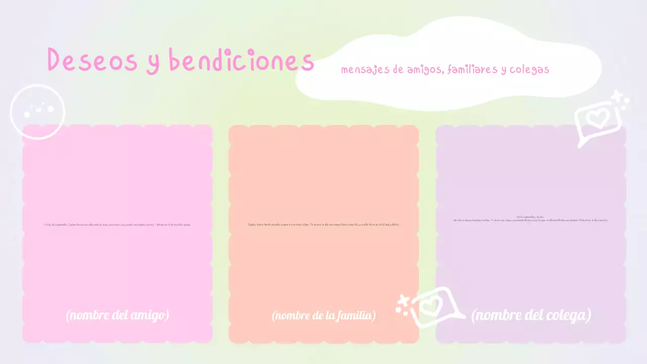 Pastel Cute Doodles Presentación de cumpleaños