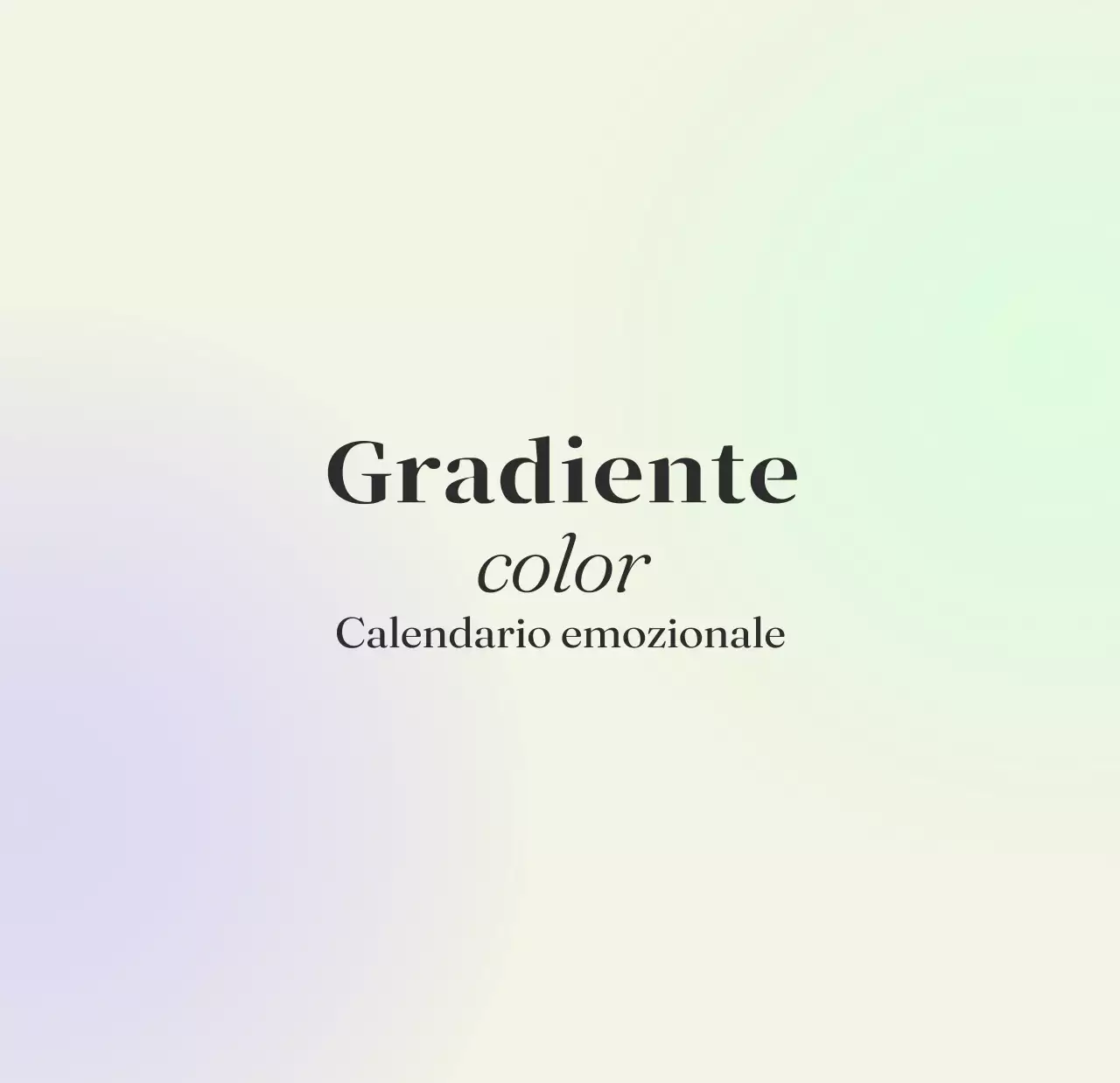 Calendario minimalista a gradi