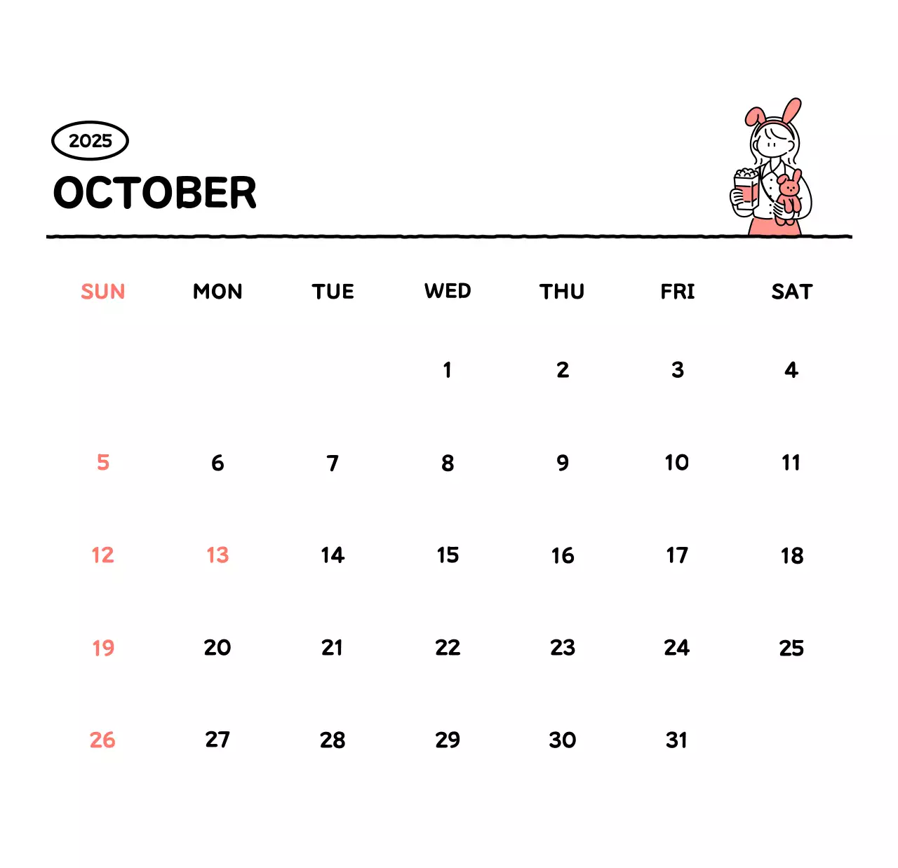 可愛らしい禅風イラストカレンダーカレンダー