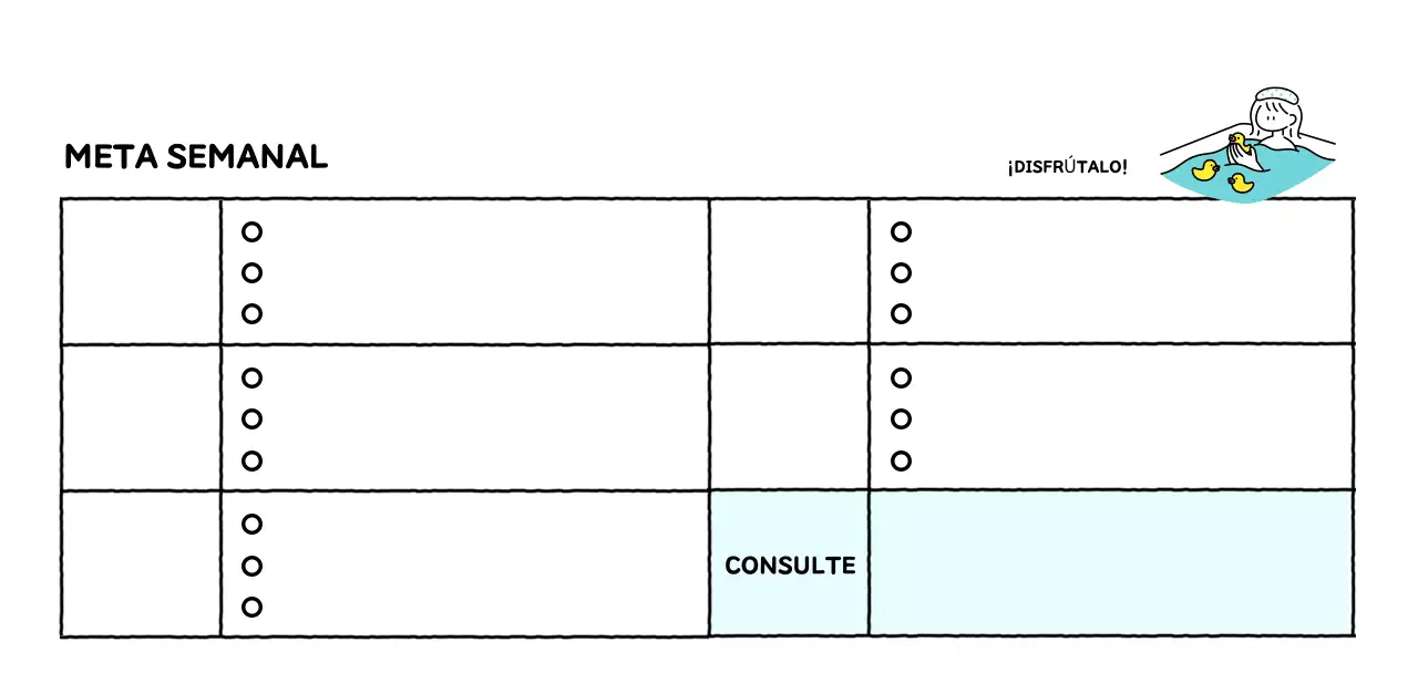 Calendario ilustrado con un bonito estilo de líneas