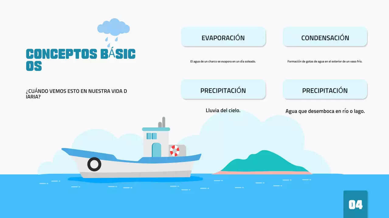 Conferencia sobre ciencia con ilustraciones mínimas en azul