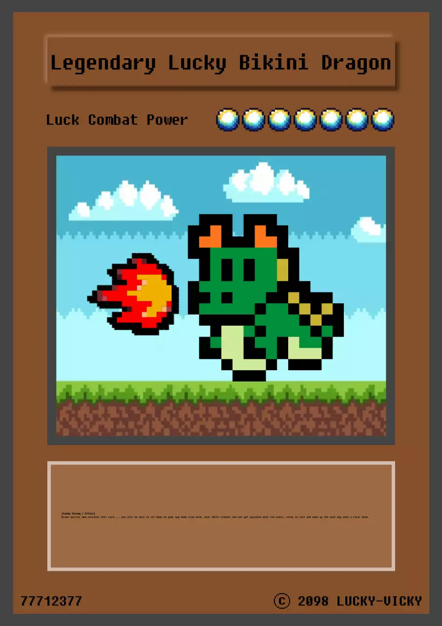 Pôster de cartão de dragão retrô marrom