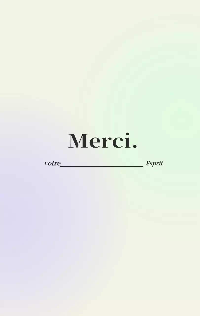 Calendrier minimaliste dégradé