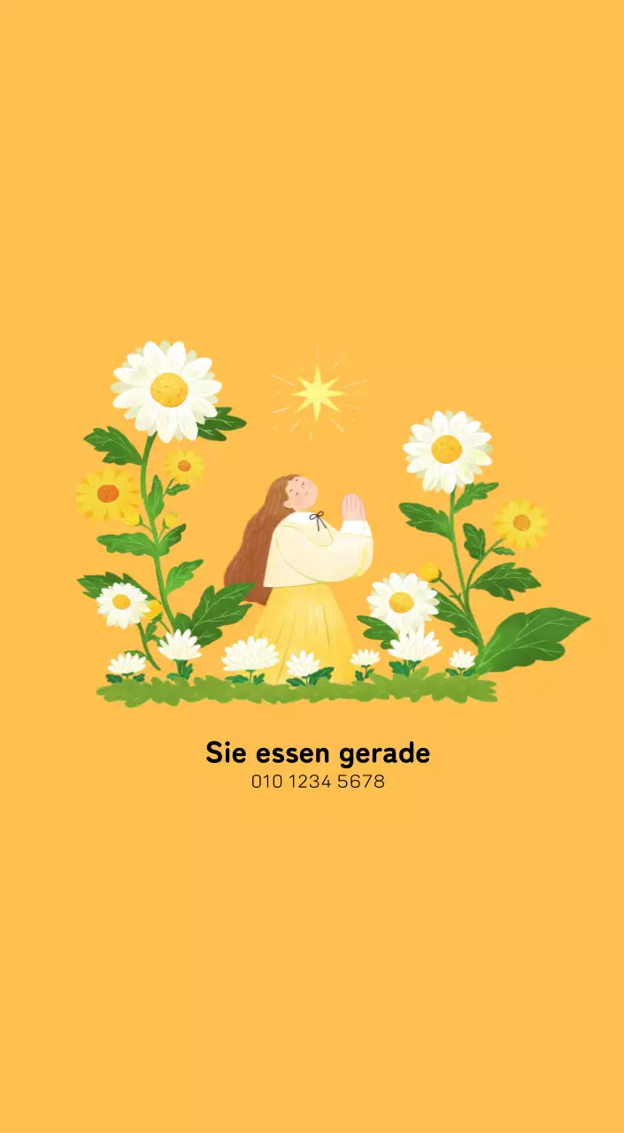 Neujahrskalender mit warmen Illustrationen