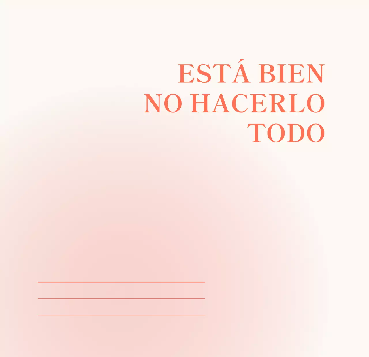 Calendario minimalista degradado