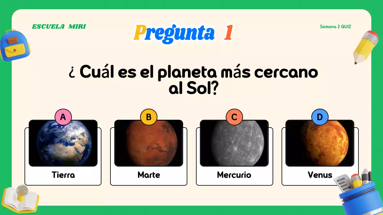 Material de clase de concurso moderno y colorido