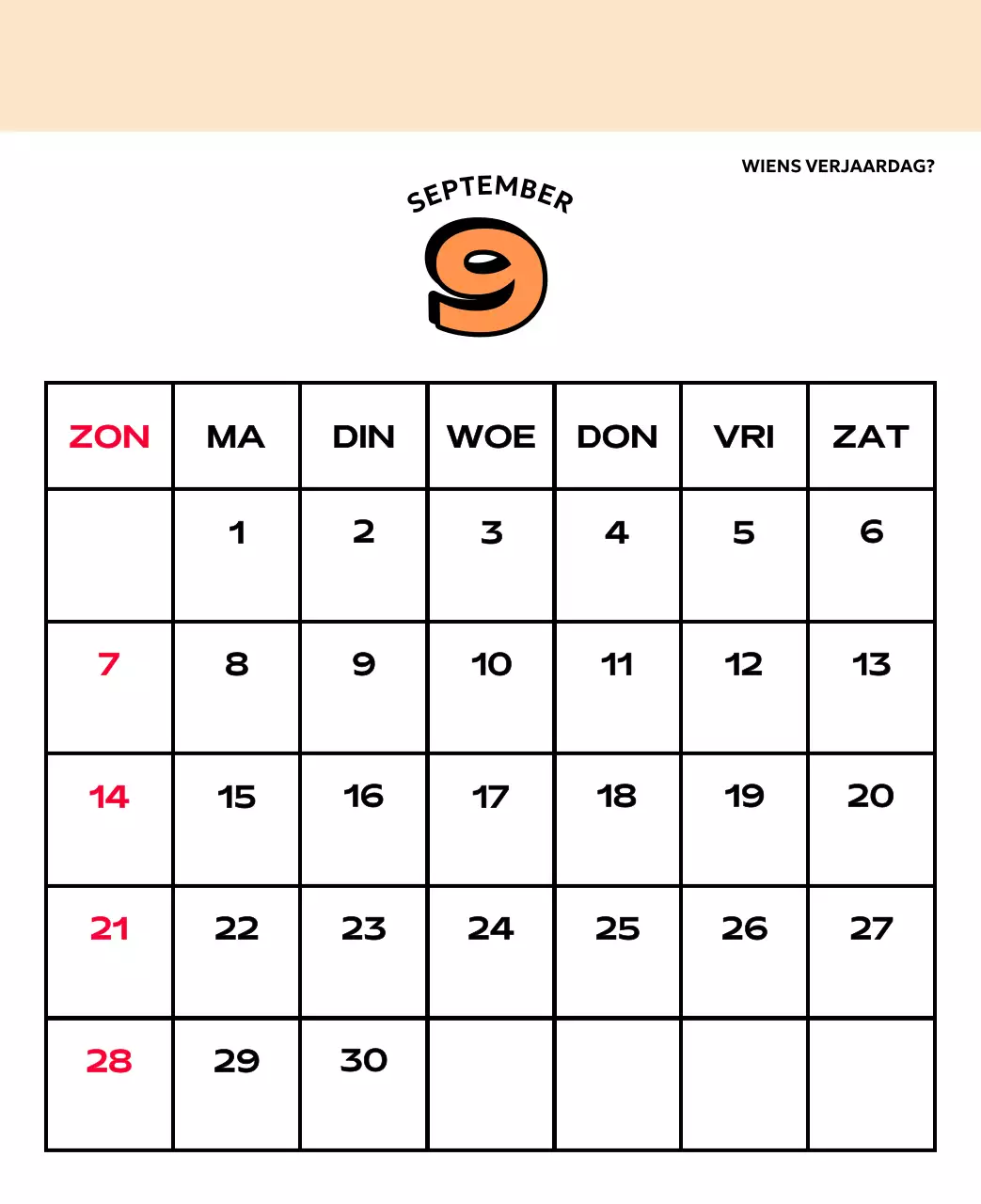 Kleurrijke kalenders met verschillende retro-illustraties