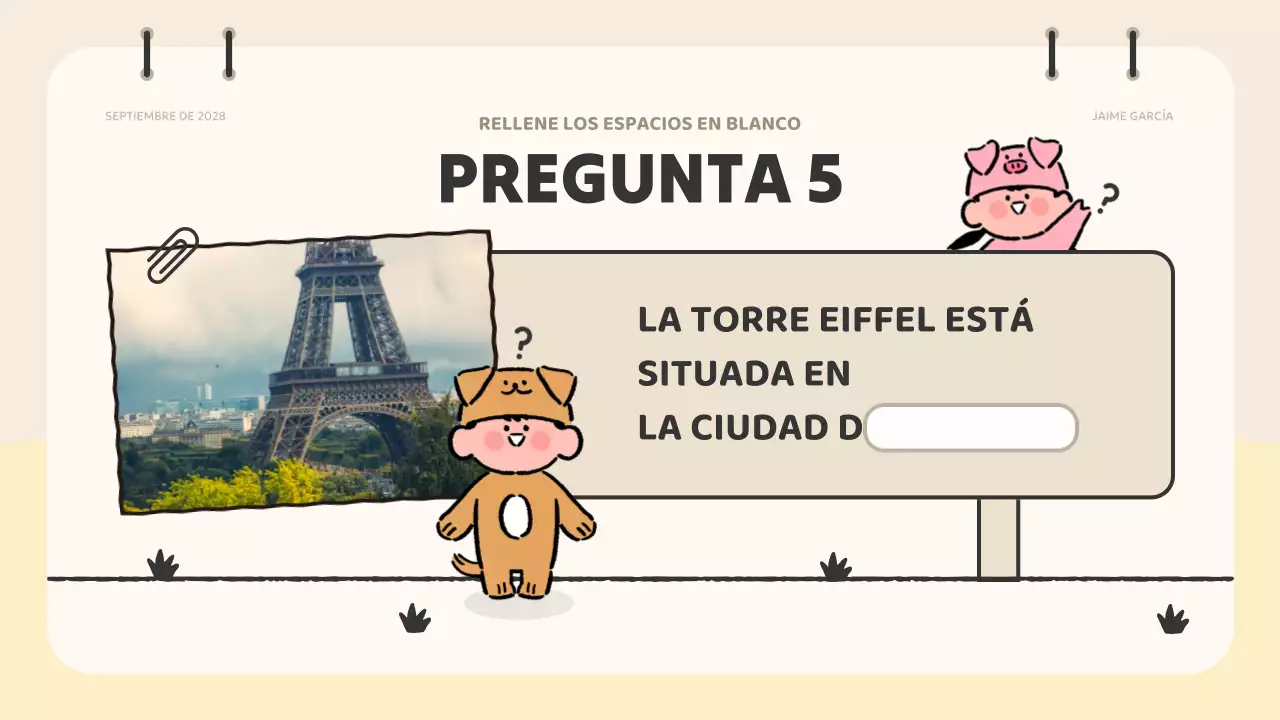 material beige para concursos de animación