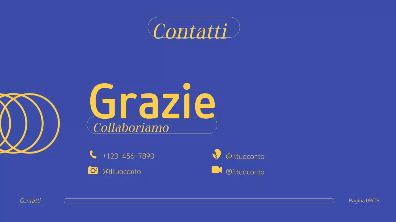 Presentazione del portafoglio creativo professionale blu-giallo